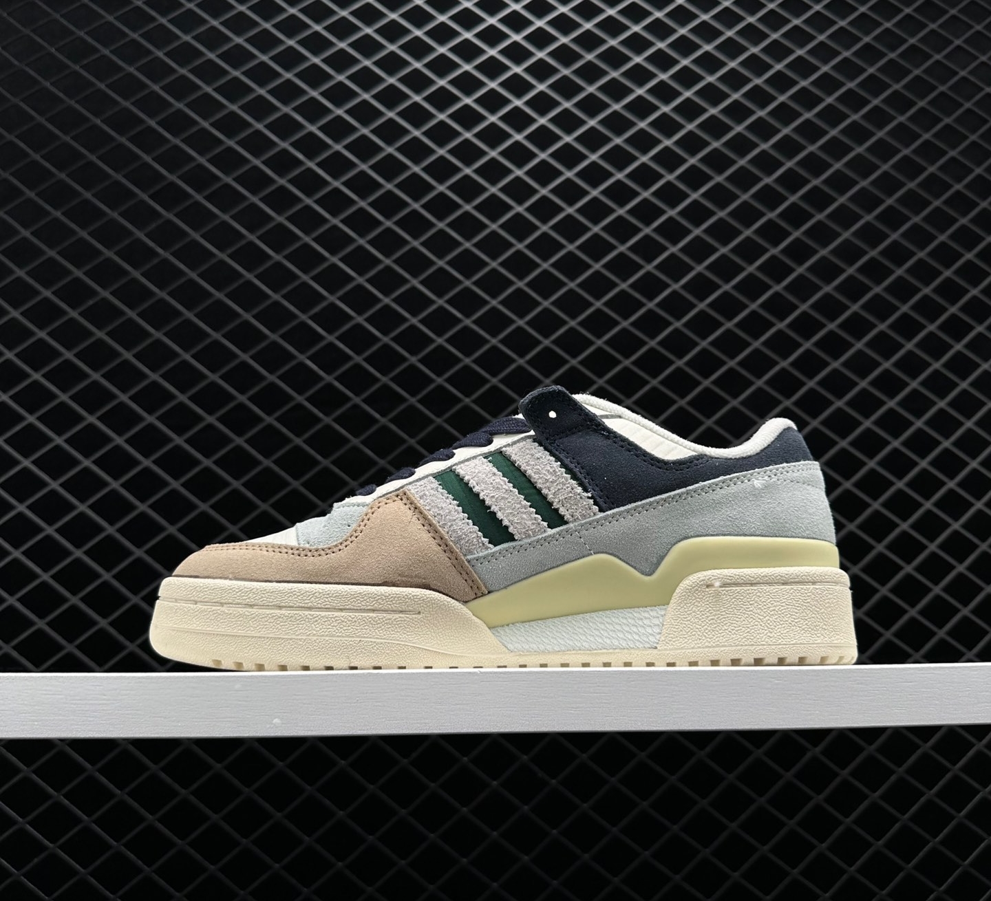 Adidas Forum 84 Low Beige Navy Green GW4332 – Stylish Sneakers